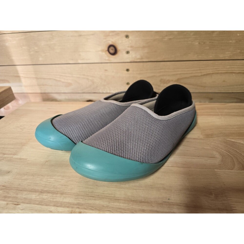Mahabis Summer Green Gray Mesh Slippers Rubber Sole Size 8.5W 6.5M  (EUR 39)